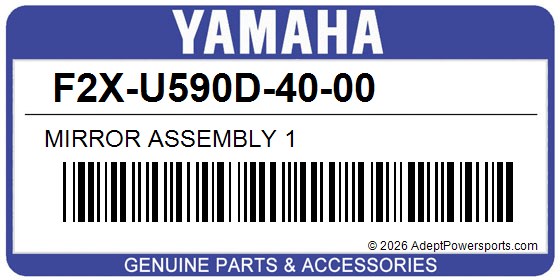 Yamaha F2X-U590D-40-00 Mirror Assembly 1