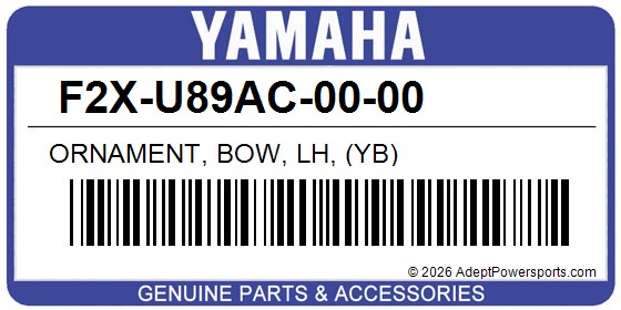 Yamaha F2X-U89AC-00-00 Ornament, Bow, Lh, (Yb)