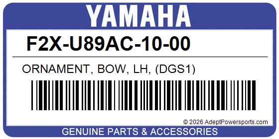Yamaha F2X-U89AC-10-00 Ornament, Bow, Lh, (Dgs1)