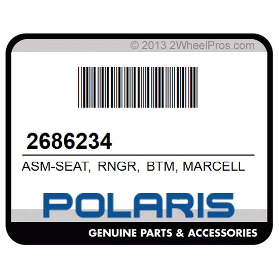 Polaris 2686234 Asm-Seat, Rngr, Btm, Marcelle, Wv