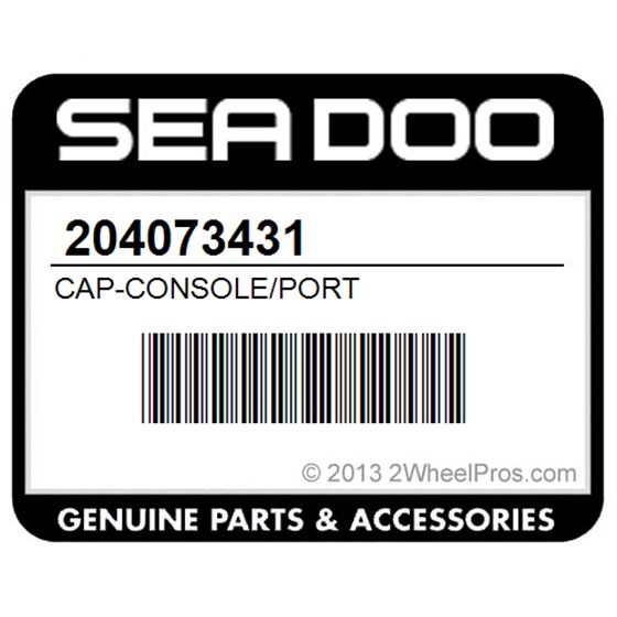 Sea-Doo 204073431 Cap-Console/Port