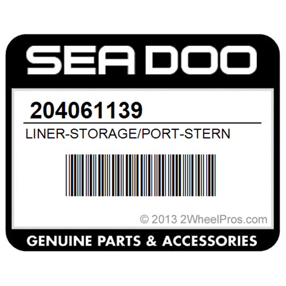 Sea-Doo 204061139 Liner-Storage/Port-Stern