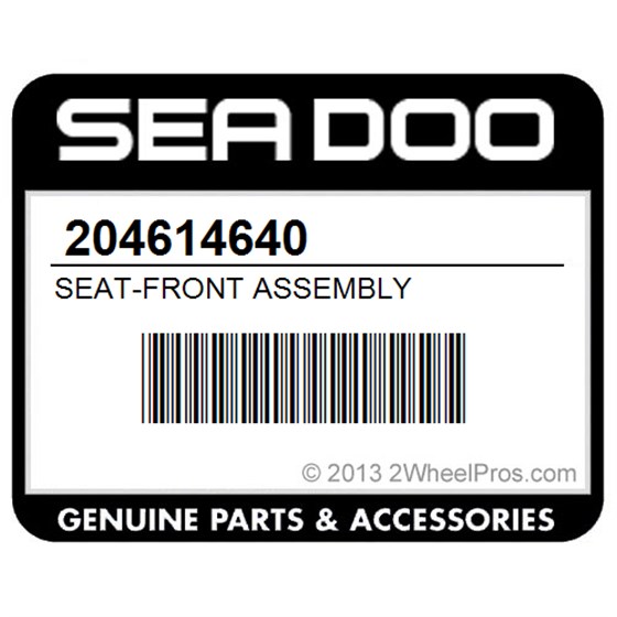 Sea-Doo 204614640 Seat-Front Assembly