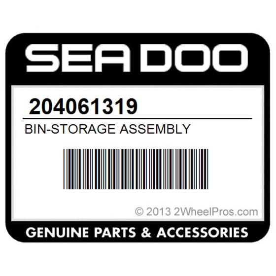 Sea-Doo 204061319 Bin-Storage Assembly