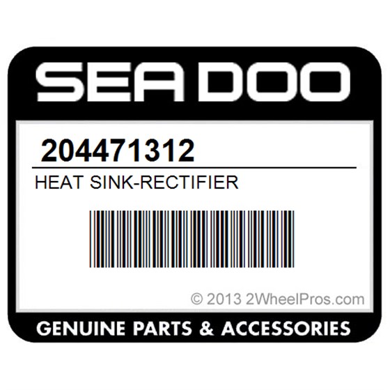 Sea-Doo 204471312 Heat Sink-Rectifier