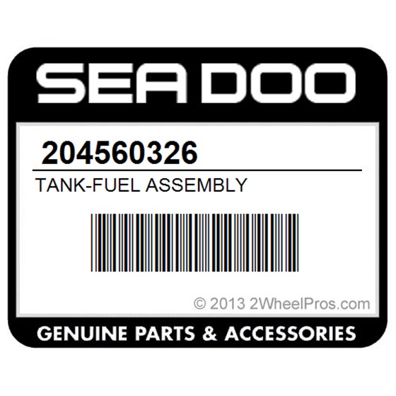 Sea-Doo 204560326 Tank-Fuel Assembly