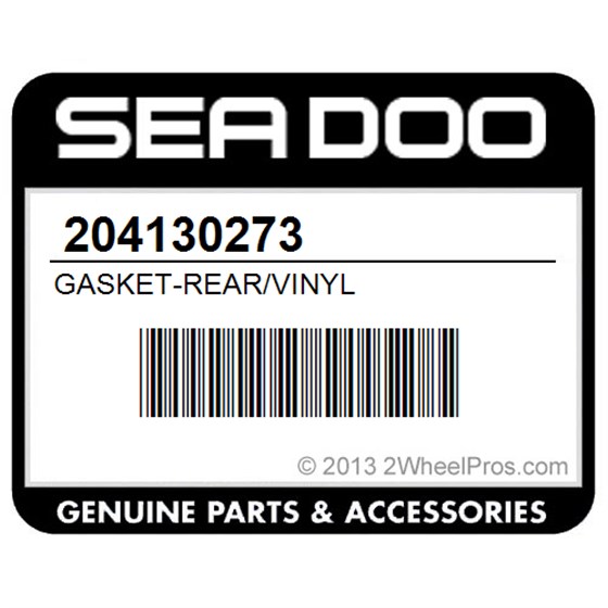 Sea-Doo 204130273 Gasket-Rear/Vinyl