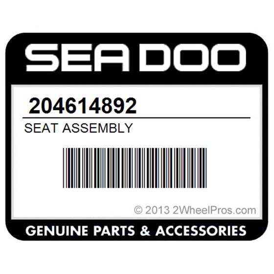 Sea-Doo 204614892 Seat Assembly