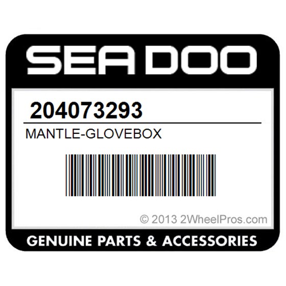 Sea-Doo 204073293 Mantle-Glovebox