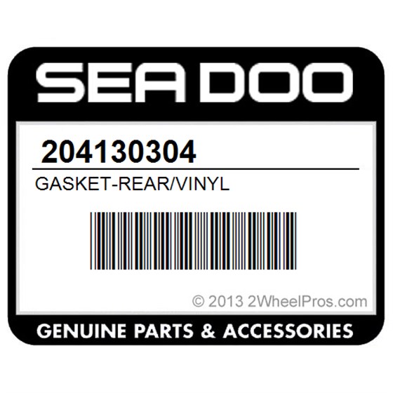 Sea-Doo 204130304 Gasket-Rear/Vinyl