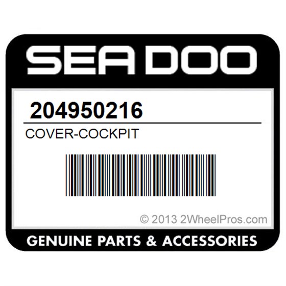 Sea-Doo 204950216 Cover-Cockpit