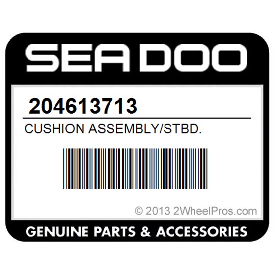 Sea-Doo 204613713 Cushion Assembly/Stbd.