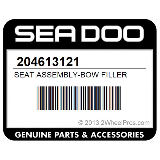 Sea-Doo 204613121 Seat Assembly-Bow Filler