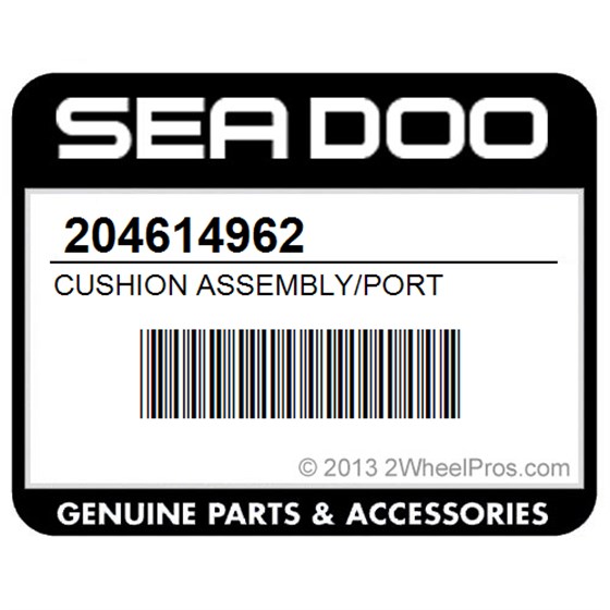 Sea-Doo 204614962 Cushion Assembly/Port