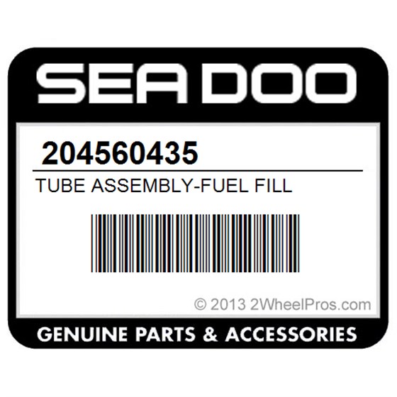 Sea-Doo 204560435 Tube Assembly-Fuel Fill