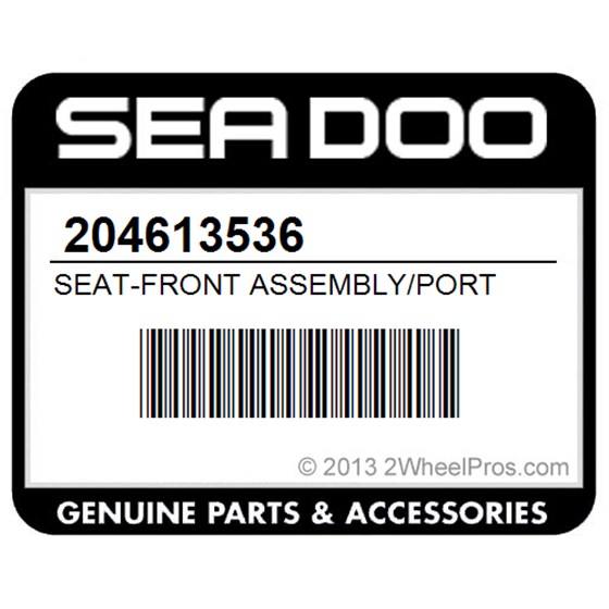 Sea-Doo 204613536 Seat-Front Assembly/Port