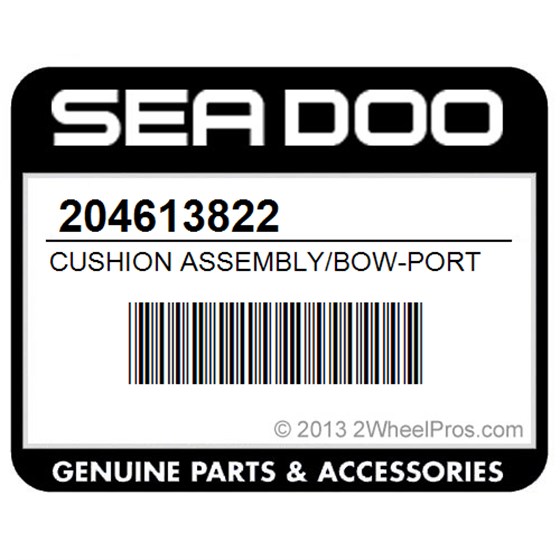 Sea-Doo 204613822 Cushion Assembly/Bow-Port