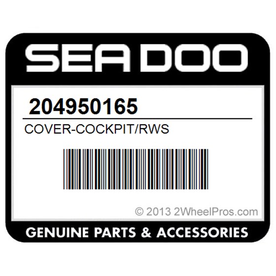 Sea-Doo 204950165 Cover-Cockpit/Rws