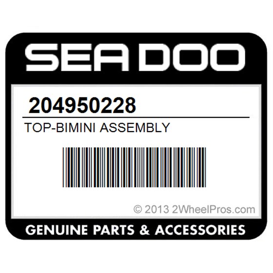 Sea-Doo 204950228 Top-Bimini Assembly