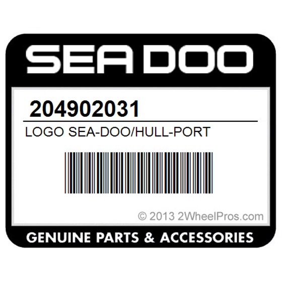 Sea-Doo 204902031 Logo Sea-Doo/Hull-Port