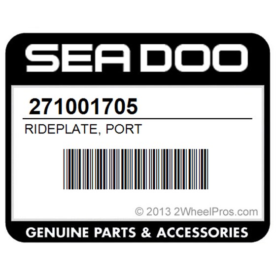 Sea-Doo 271001705 Rideplate, Port