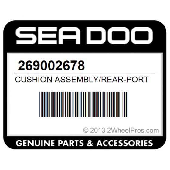 Sea-Doo 269002678 Cushion Assembly/Rear-Port
