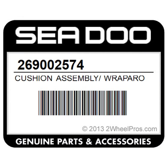 Sea-Doo 269002574 Cushion Assembly/ Wraparound-Stbd