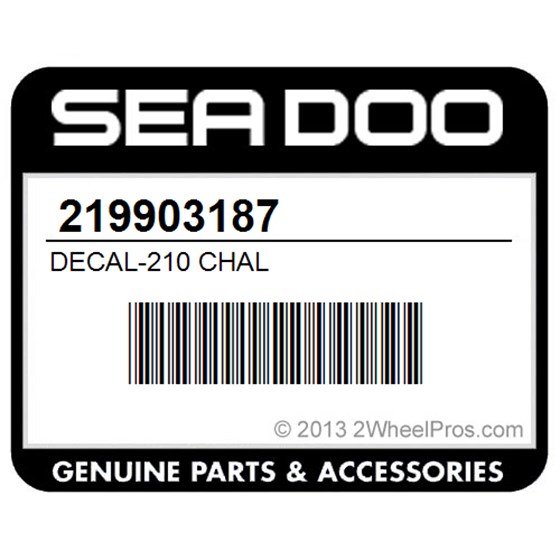 Sea-Doo 219903187 Decal-210 Chal