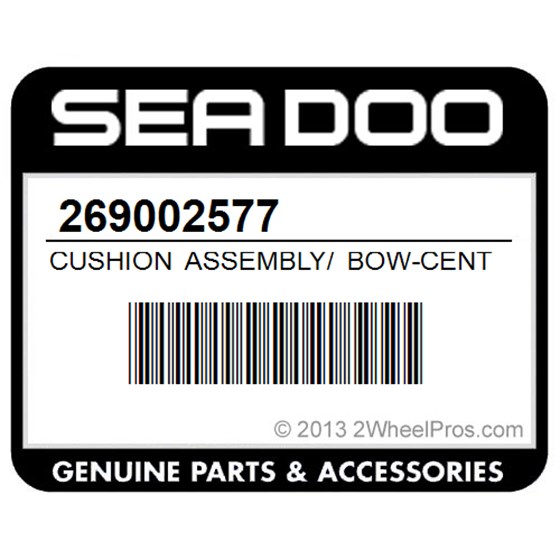 Sea-Doo 269002577 Cushion Assembly/ Bow-Center