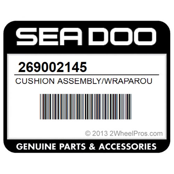 Sea-Doo 269002145 Cushion Assembly/Wraparound-Port