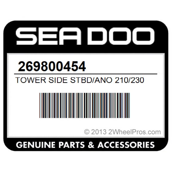 Sea-Doo 269800454 Tower Side Stbd/Ano 210/230 No Nubs