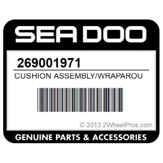Sea-Doo 269001971 Cushion Assembly/Wraparound-Port