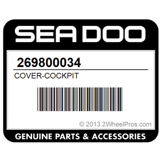 Sea-Doo 269800034 Cover-Cockpit