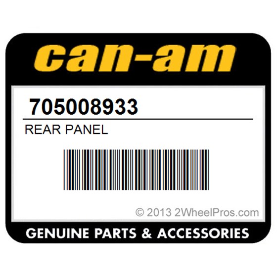 Can-Am 705008933 Rear Panel