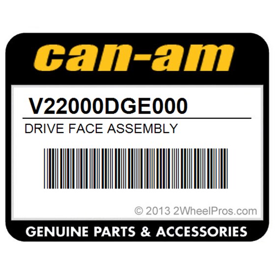 Can-Am V22000DGE000 Drive Face Assembly