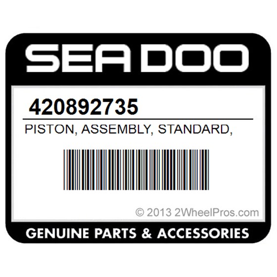 Sea-Doo 420892735 Piston, Assembly, Standard, 99.94, Mm