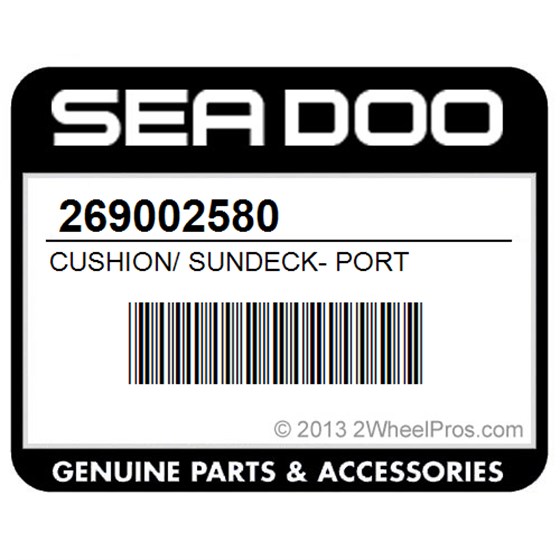 Sea-Doo 269002580 Cushion/ Sundeck- Port