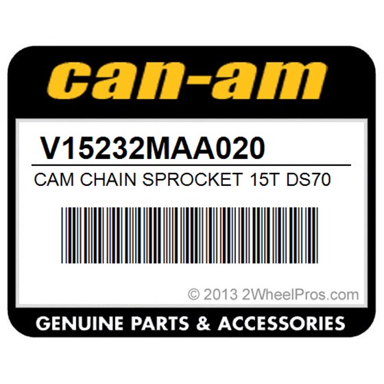 Can-Am V15232MAA020 Cam Chain Sprocket 15T Ds70