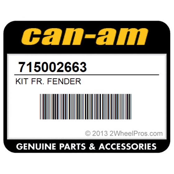 Can-Am 715002663 Kit Fr. Fender