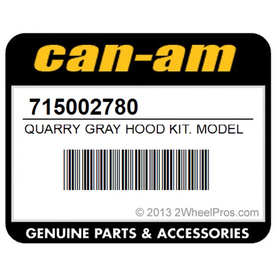 Can-Am 715002780 Quarry Gray Hood Kit. Model-North America