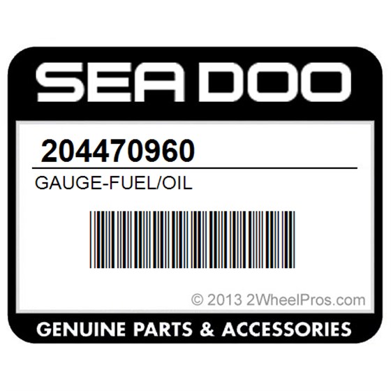 Sea-Doo 204470960 Gauge-Fuel/Oil