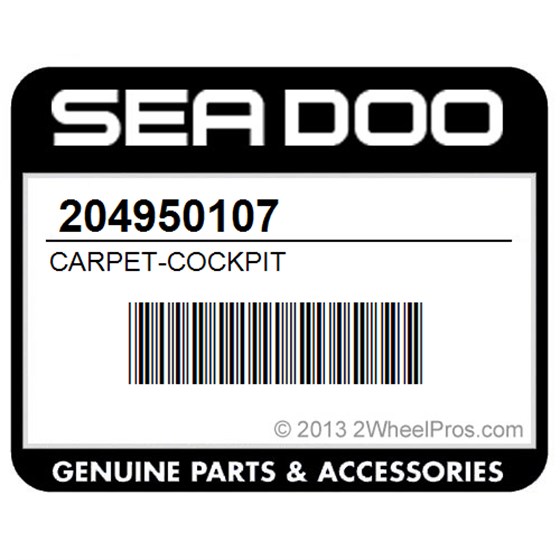 Sea-Doo 204950107 Carpet-Cockpit