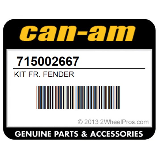 Can-Am 715002667 Kit Fr. Fender