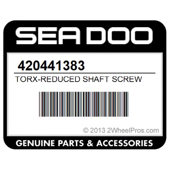 Sea-Doo 420441383 Torx-Reduced Shaft Screw M6x20