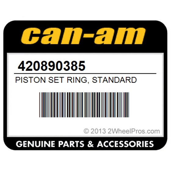 Can-Am 420890385 Piston Set Ring, Standard