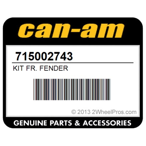 Can-Am 715002743 Kit Fr. Fender