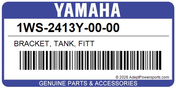 Yamaha 1WS-2413Y-00-00 Bracket, Tank, Fitt