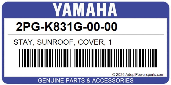 Yamaha 2PG-K831G-00-00 Stay, Sunroof, Cover, 1