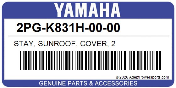 Yamaha 2PG-K831H-00-00 Stay, Sunroof, Cover, 2