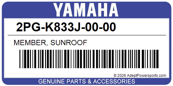Yamaha 2PG-K833J-00-00 Member, Sunroof